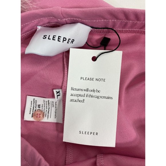 Sleeper Womens Weekend Chic Set Feather Top With Leggings XL 10-14 Pink - Picture 13 of 15